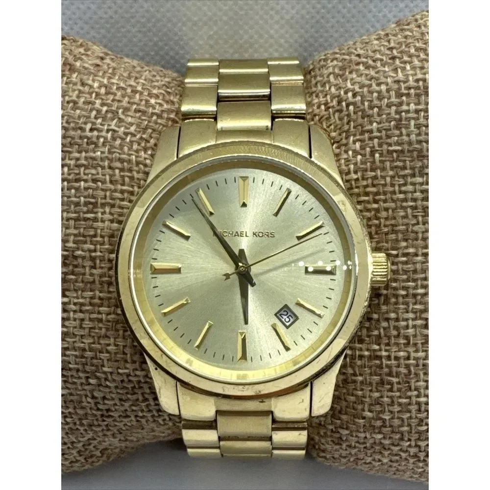 Michael Kors MK5160 Women's Gold Stainless Steel Analog Dial Quartz Watch JNA789